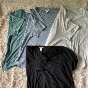 4  H&M basic tees